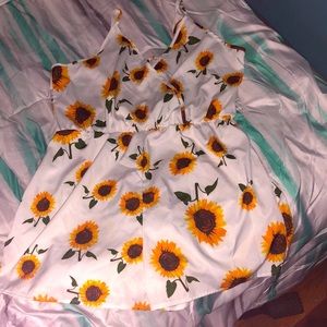 SHEIN XL sunflower romper